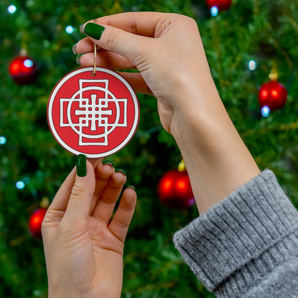 Swedenborg Cross Ceramic Ornaments