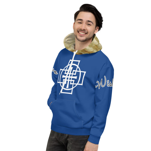 Blue Wig Hoodie