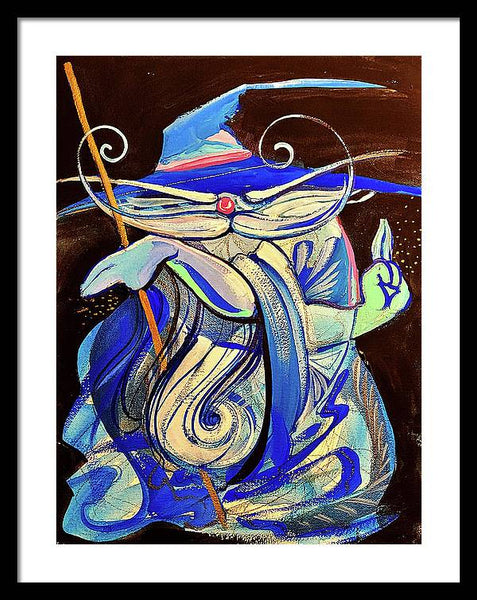 Blue Wizard  - Framed Print