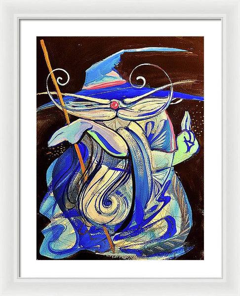 Blue Wizard  - Framed Print