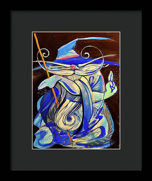 Blue Wizard  - Framed Print