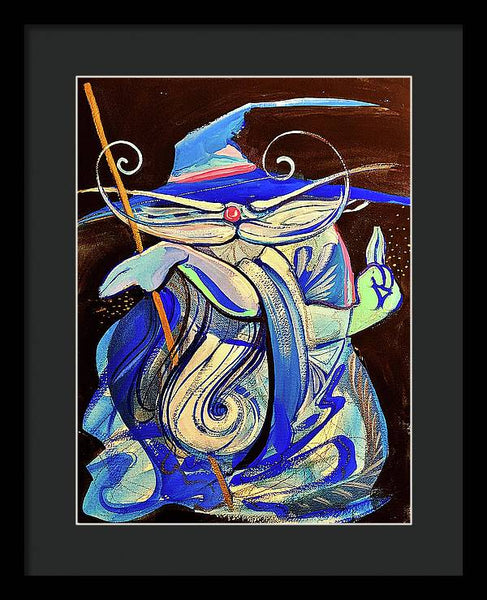 Blue Wizard  - Framed Print