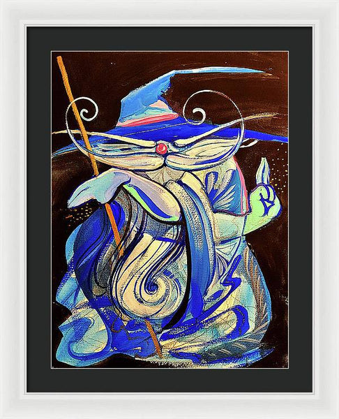 Blue Wizard  - Framed Print