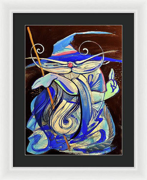 Blue Wizard  - Framed Print