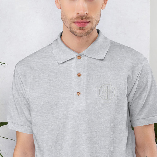 Swedenborg Cross Embroidered Polo Shirt