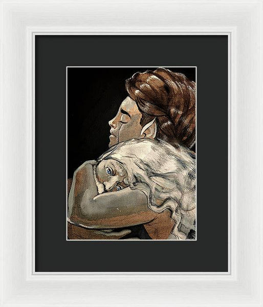 Olorin and Nienna - Framed Print