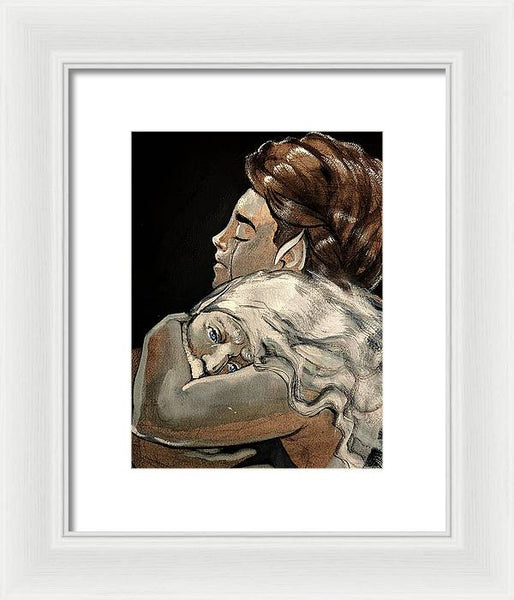 Olorin and Nienna - Framed Print