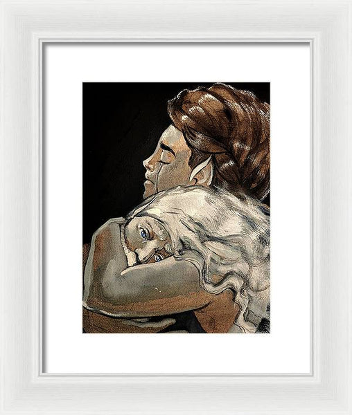 Olorin and Nienna - Framed Print