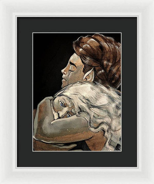 Olorin and Nienna - Framed Print