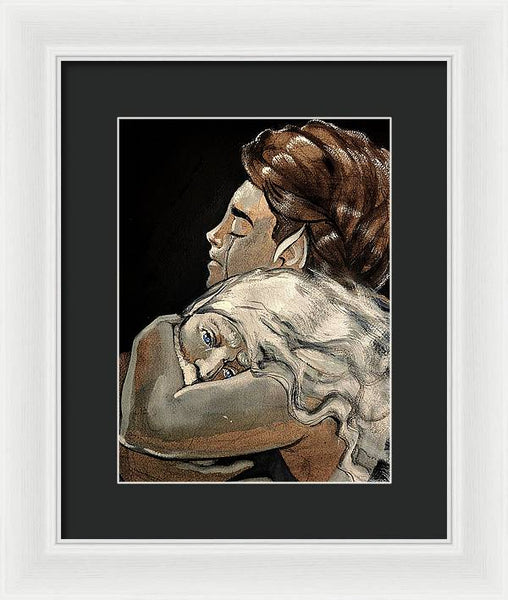 Olorin and Nienna - Framed Print