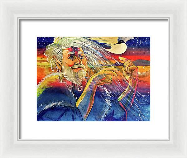 The Last Light in the West - Framed Print